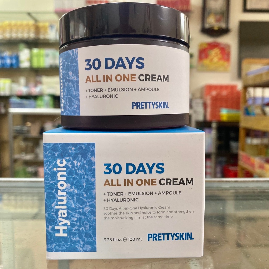 Kem Dưỡng Da Ngăn Ngừa Lão Hóa, Dưỡng Trắng Và Làm Đều Màu Da PrettySkin - Pretty Skin 30 Days All In One Cream 100ml