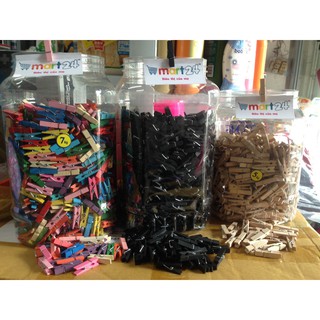 Set 100 kẹp gỗ dài 3.5cm