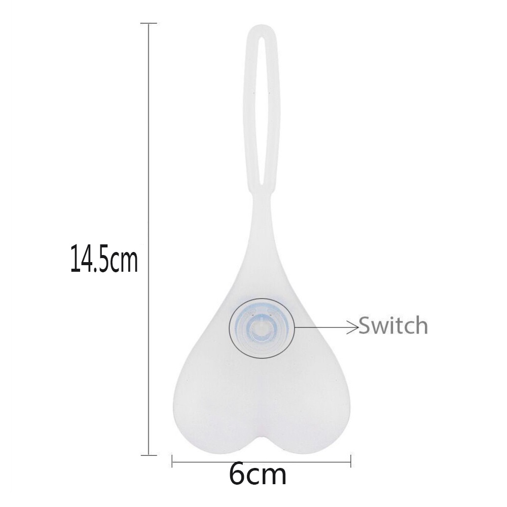 Đèn Hậu Đèn Led Cảnh Báo Xe Đạp Phụ Kiện Xe Đạp Leo Núi Đèn An Toàn Chống Nước Sáng Tạo Bằng Silicon Hình Trái Tim.