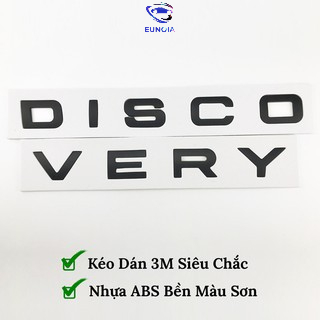 Chữ Nổi 3D Dán Xe Hơi Ô Tô – Tem DISCOVERY Mạ Crom Trang Trí Xe Ô Tô, 3 Màu Lựa Chọn