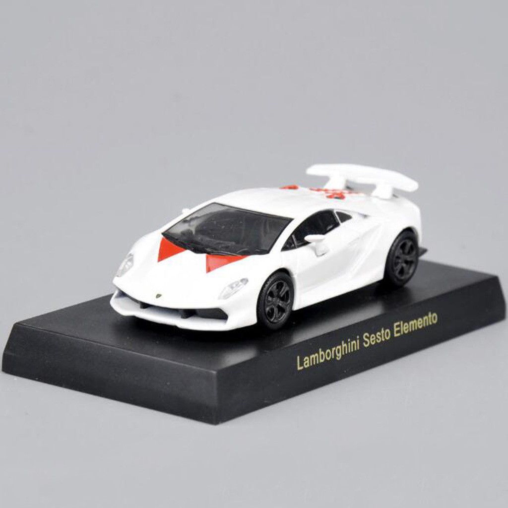 Mô hình xe hơi Lamborghini Sesto Elemento màu trắng độc đáo tỉ lệ 1:64