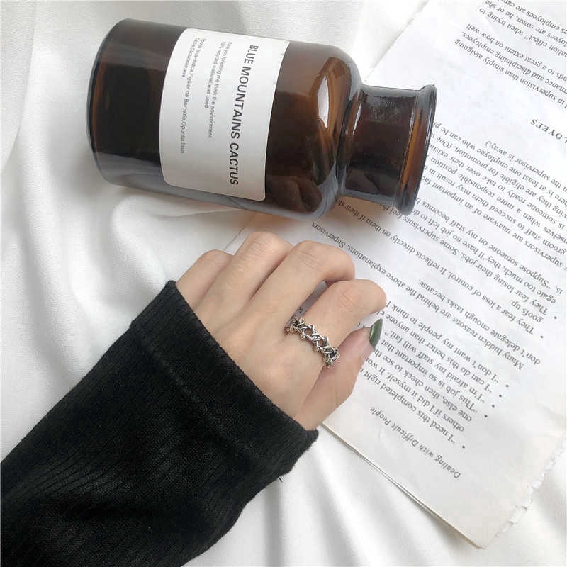 Nhẫn Hình Ngôi Sao 6 Cánh Phong Cách Retro