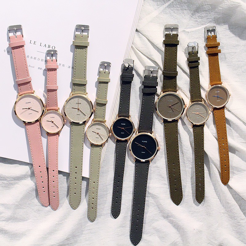 ĐỒNG HỒ NAM NỮ THỜI TRANG VISER DÂY NHUNG DH85 | BigBuy360 - bigbuy360.vn