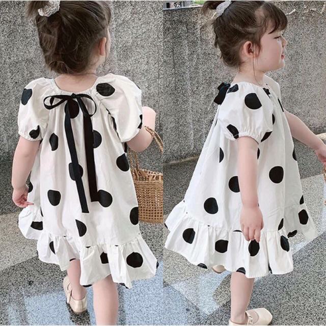 Váy bé gái chấm bi