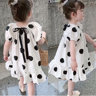 Váy bé gái chấm bi