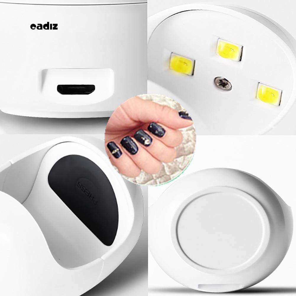 Đèn hơ khô sơn móng tay mini hình quả trứng sử dụng điện sạc USB