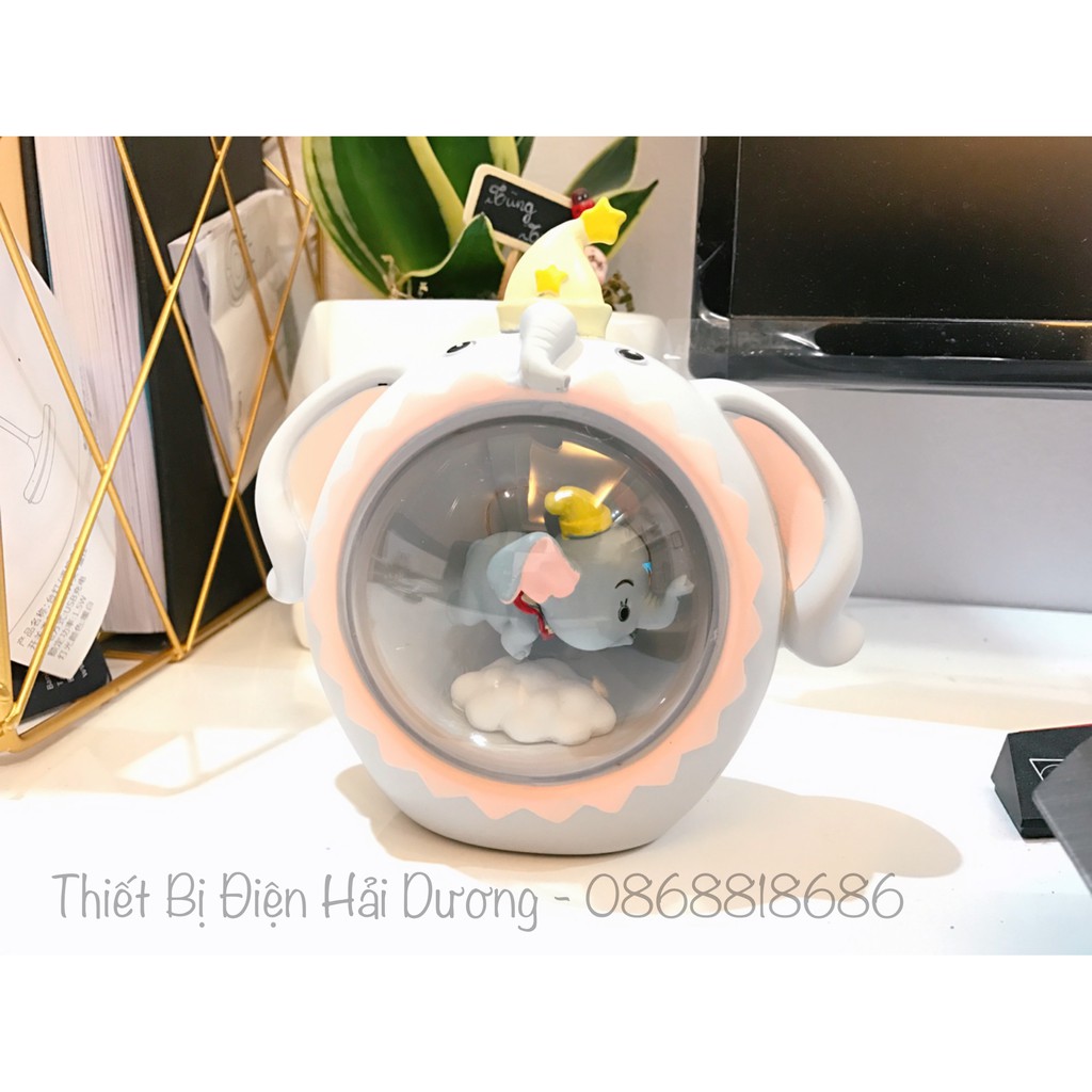 Đèn ngủ trang trí hình chú voi dumbo dễ thương cho bé - trang trí căn phòng vintage deocor siêu tiết kiệm giá rẻ