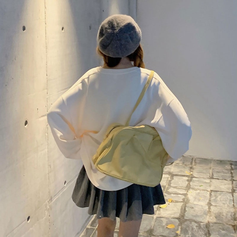 Áo sweatshirt thể thao XINLANYASHE dáng rộng in họa tiết chữ cái thời trang Hàn Quốc trẻ trung dành cho nữ