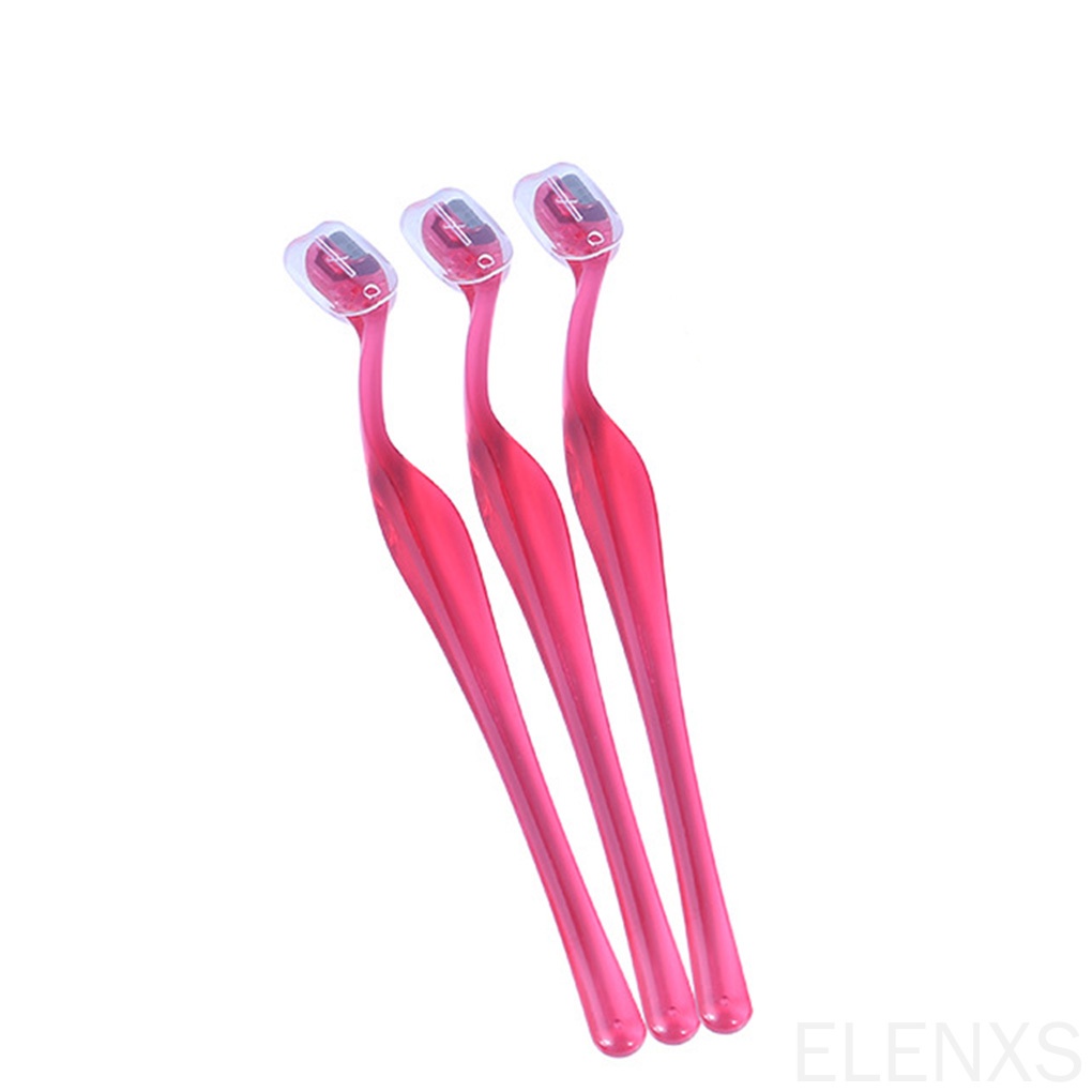 [Hàng mới về] Dao cạo lông mày bằng thép không gỉ thiết kế tay cầm nhựa màu sắc ngẫu nhiên