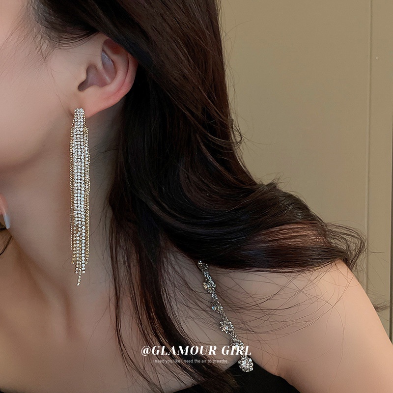 Bông Tai Tua Rua Bằng Bạc Phong Cách Âu Mỹ