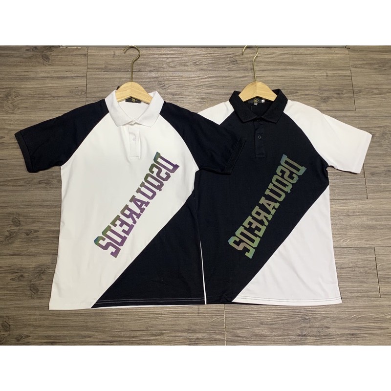 Áo thun nam cổ trụ đính kim sa cánh chim(chất liệu cotton 100%) | BigBuy360 - bigbuy360.vn