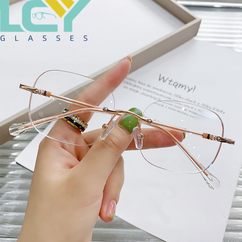 LCYY Kính không gọng dành cho nữ thời trang mới-0 ° -5.0 ° (Spot) 5068