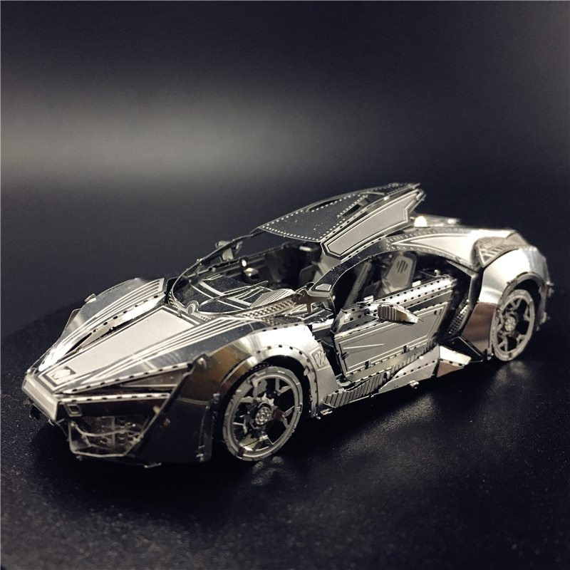 Mô Hình Lắp Ghép 3D Kim Loại Tự Ráp Siêu Xe Ả Rập Lykan Hypersport - Chưa Lắp