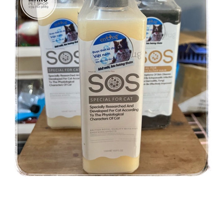 Sữa tắm chó mèo SOS 530ml