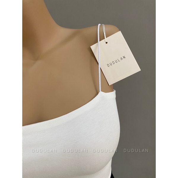 [Mã SKAMFSW175 giảm 10K đơn 50K] Áo hai dây sợi bún A7 DUDULAN Áo ống 2 lớp chất cotton