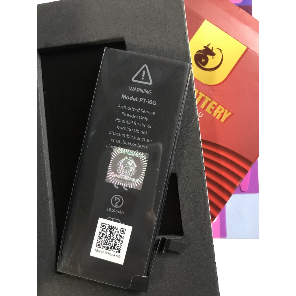 Pin táo Bison dung lượng chuẩn cho 5/5S/5SE/6/6S/6P/6SP/7/8/7P/8P/X/XS/Xsm/XR/11/11Pro/11PRomax- Bảo hành 12 tháng