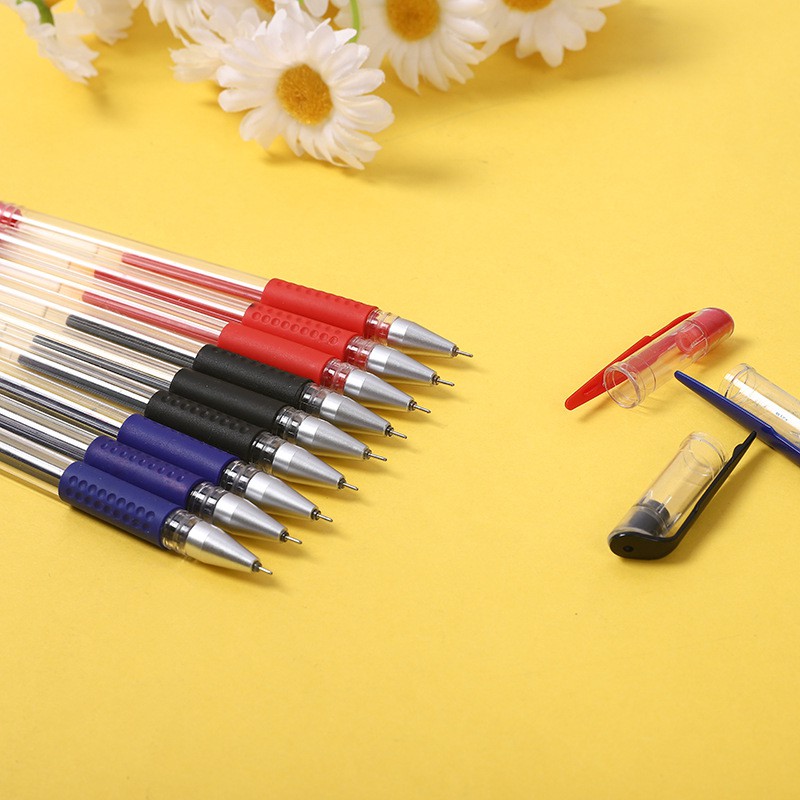 Bút Bi Nước 0.5mm, Mực đều, đẹp, đủ màu xanh đen đỏ |FRESSHIP