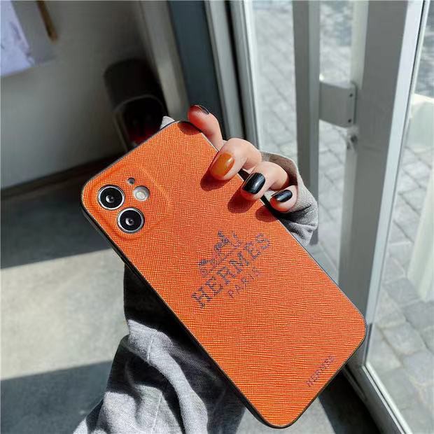 Ốp điện thoại in hình Hermes màu cam cho Iphone 11PMax 11 7 8 plus X Xs Xr Xs Max Se 12 12pro 12ProMax 13 13Pro 13Promax