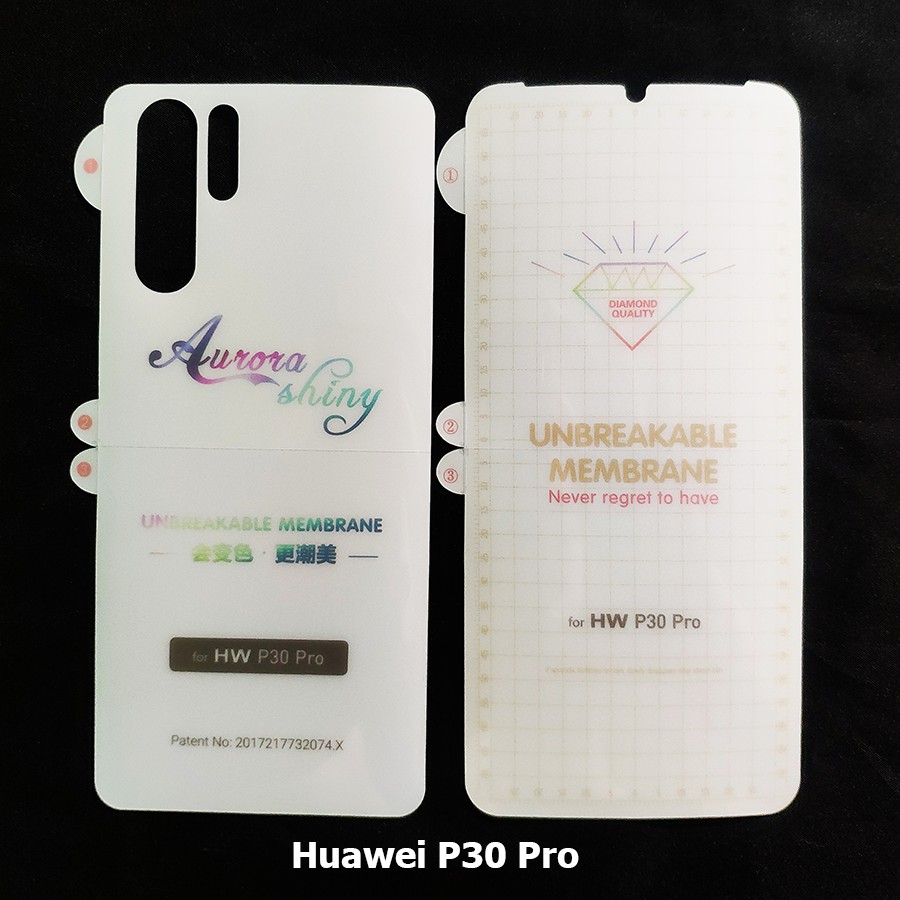 Dán chống xước màn hình và dán mặt lưng Huawei P30 Pro (PPF)