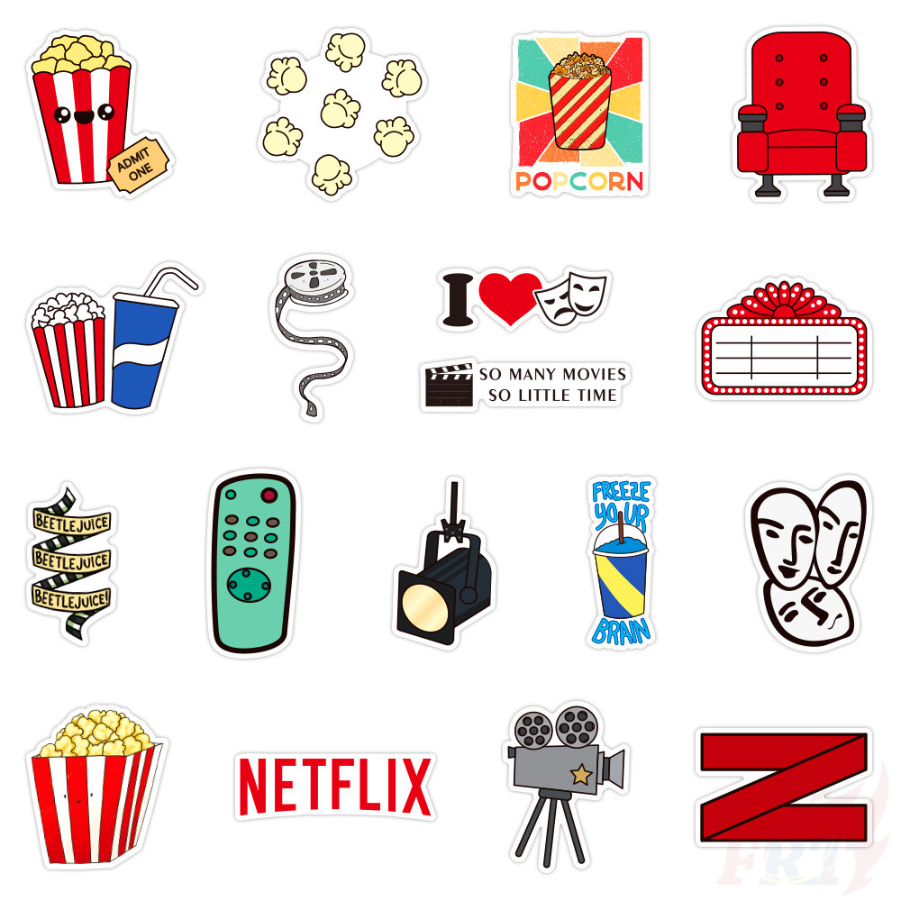 ❉ Movie Party - I Speak Fluent Movie Quotes Stickers ❉ 50Pcs/Set Waterproof DIY Fashion Decals Doodle Stickers