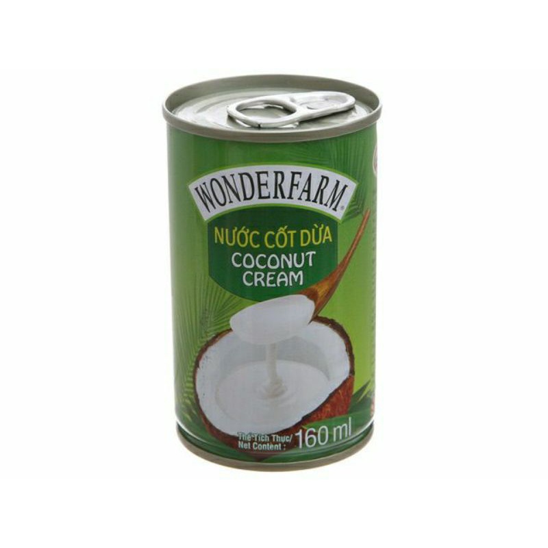 Lon Nước cốt dừa wonderfarm 160g và 400g