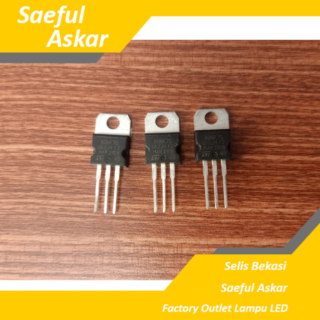 Bóng bán dẫn Mosfet	Bộ điều khiển xe đạp điện 80nf70 BEKASI SELIS