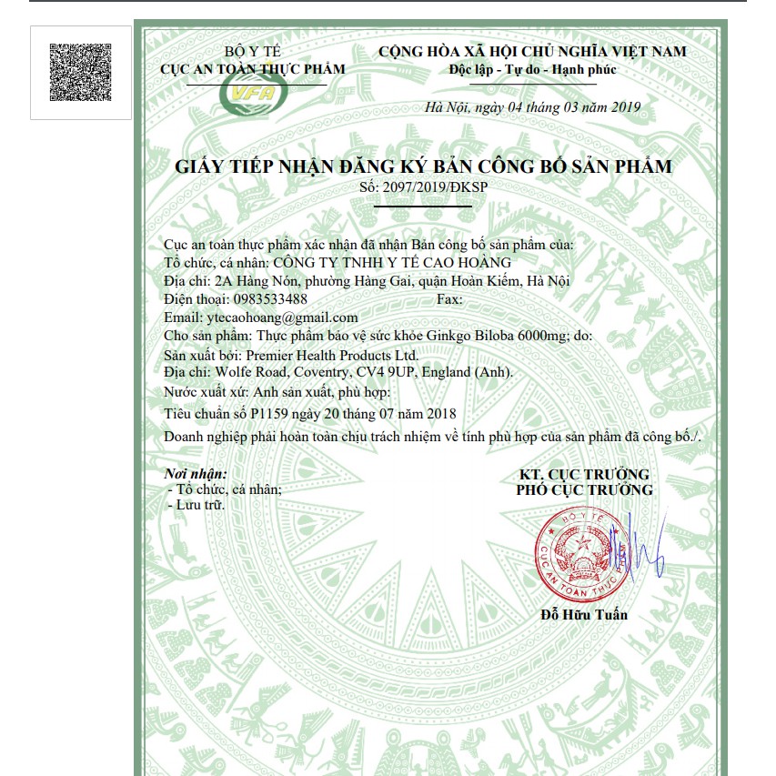 Bổ não Ginkgo Biloba 6000mg | BigBuy360 - bigbuy360.vn