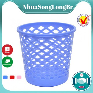 Giỏ đựng rác nhựa tròn size nhỏ Song Long đa năng tiện dụng - 2409