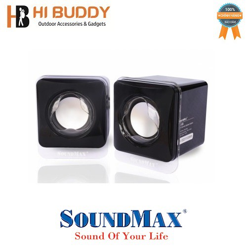 Loa vi tính Soundmax A-120 2.0 6W RMS Đen – Hàng chính hãng