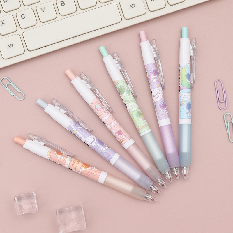 Set 6 Bút Mực Đen Tạo Hình Hành Tinh Sáng Tạo