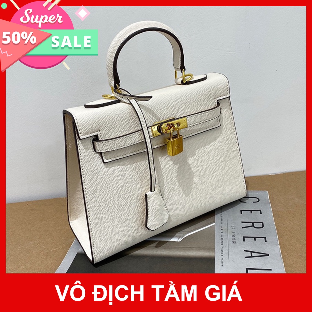 [FULL BOX] Túi h m size 25 túi thết kế ổ khoá mạ vàng siêu thời trang M22-newtuixachnu