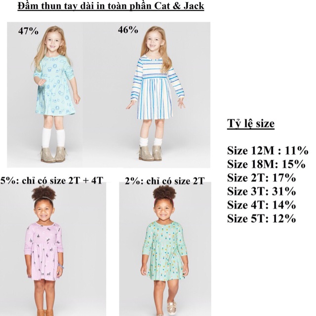 Đầm thun Cat&Jack