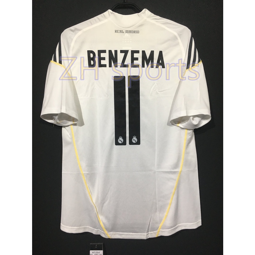 Áo thun đá bóng in tên cầu thủ câu lạc bộ Real Madrid KAKA 8 RONALDO 9 BENZEMA 11 2009/2010