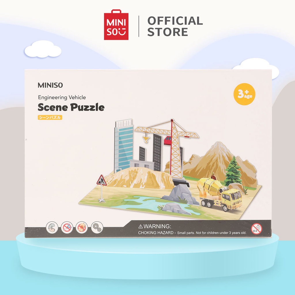 [Mã LIFECPMALL giảm 12% đơn 250K] Đồ chơi ghép hình Miniso khủng long Interactive 3D Puzzle Scene Series