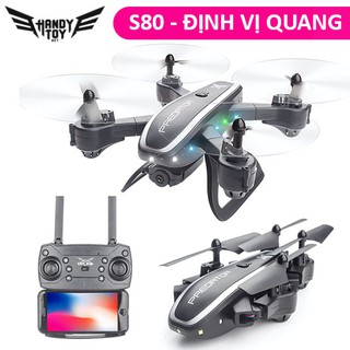 S80 Hunting Drone | Máy bay Flycam gấp gọn | Có định vị tự neo vị trí | Dễ điều khiển | Đồ chơi giải trí giá rẻ