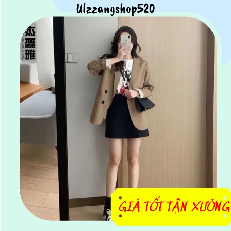 ( Có sẵn ) Áo blazer 2 lớp thời trang Ulzzangshop520