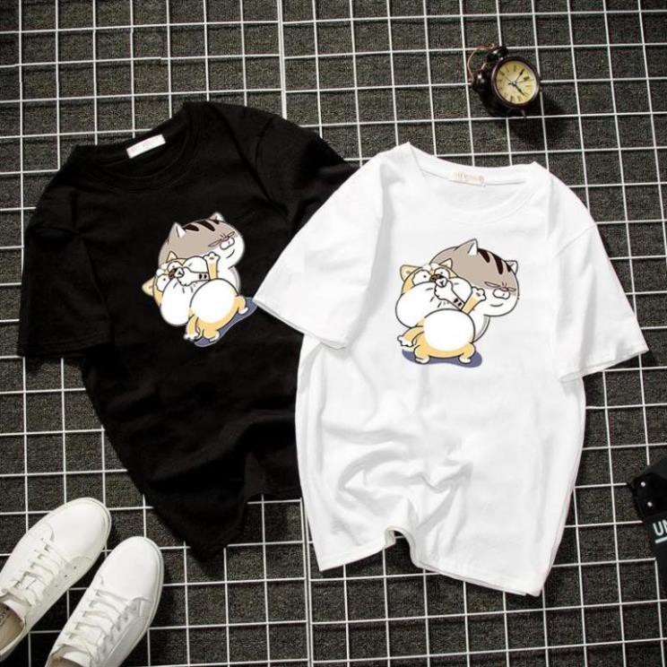 Áo thun unisex form rộng ami bụng bự Hàn Quốc vải dày mịn 2019T2054