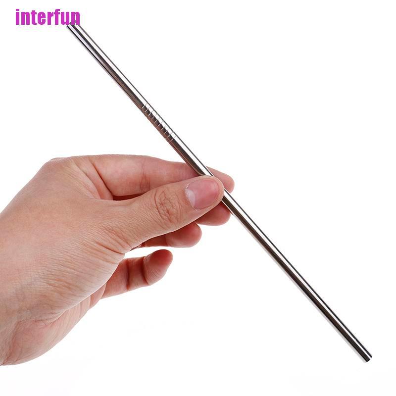 Bộ 4 Dụng Cụ Uống Nước Bằng Thép Không Gỉ Kèm 1 Dụng Cụ Vệ Sinh