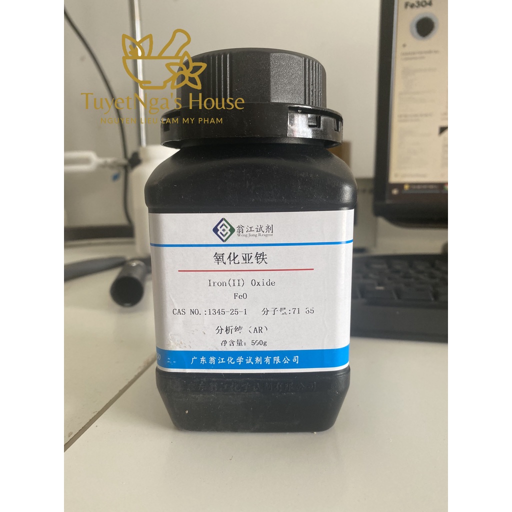 Oxit sắt II tinh khiết AR 500g CAS 1345-25-1