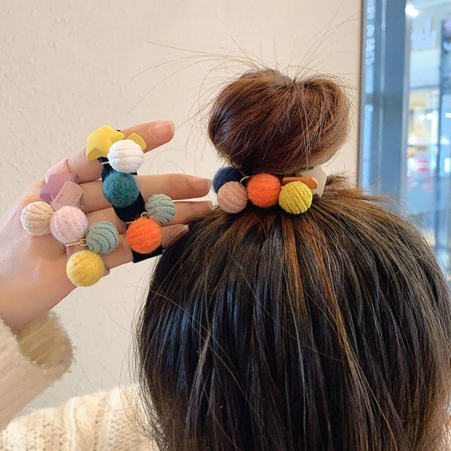 Dây Buộc Tóc Vải Co Dãn Đáng Yêu Cho Nữ