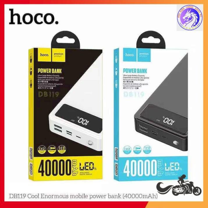 SẠC DỰ PHÒNG HOCO DB119 40000mAh CÓ ĐÈN PIN Màn Hình Led