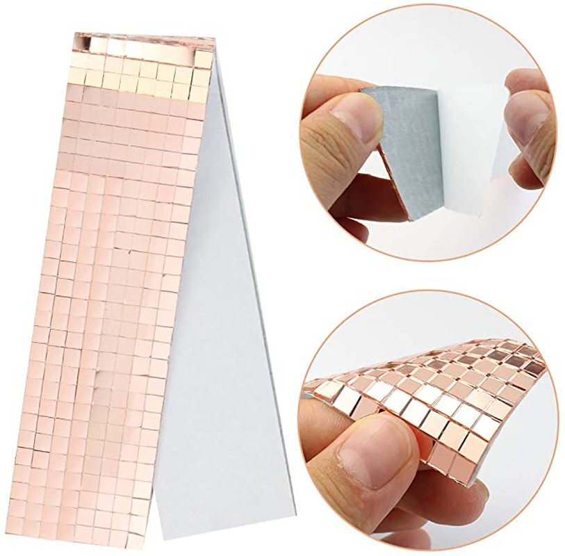 Gương Dán Tường Trang Trí Phong Cách Mosaic