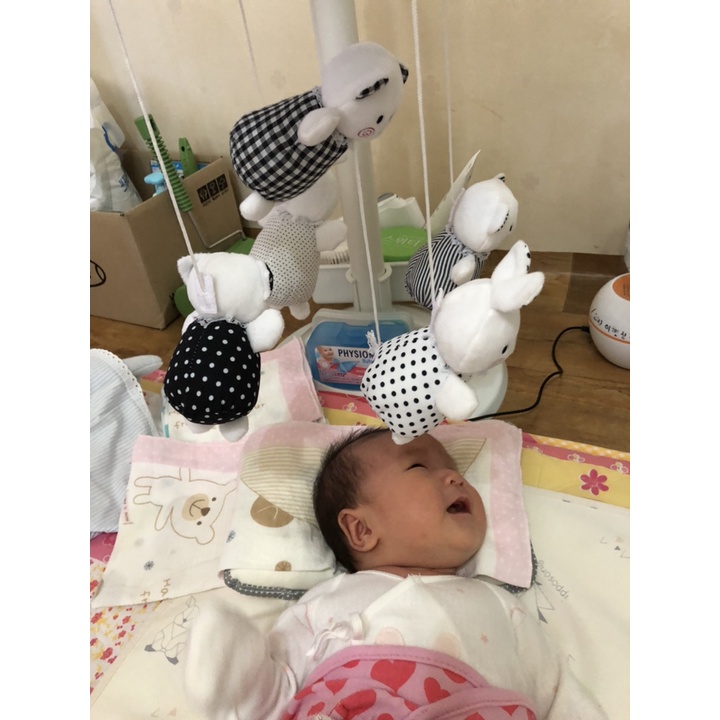 Bộ treo cũi Hàn Quốc kèm hộp nhạc thông minh cho bé