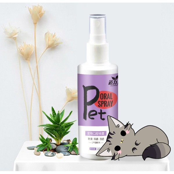 xịt vệ sinh khử mùi hôi răng miệng cho chó mèo ORAL SPRAY PET 120ml benben