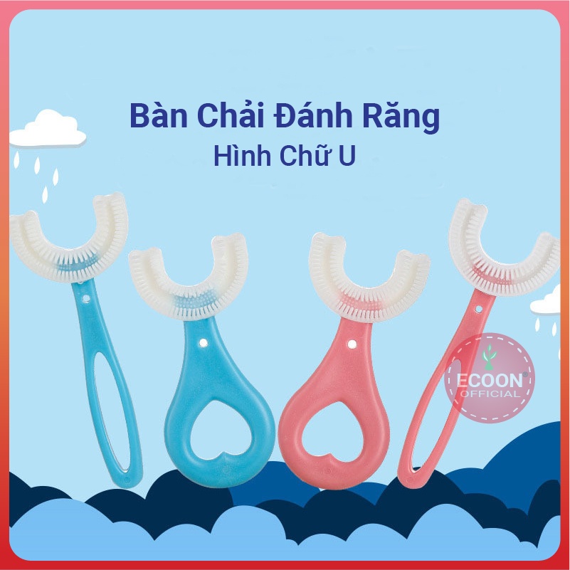 Bàn chải đánh răng cho bé hình chữ U chất liệu silicon