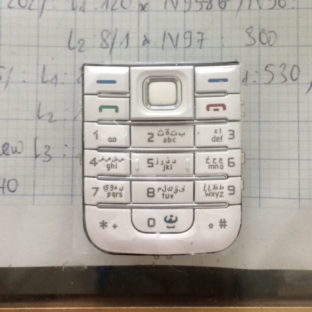 bàn phím nokia 6233 xịn trắng