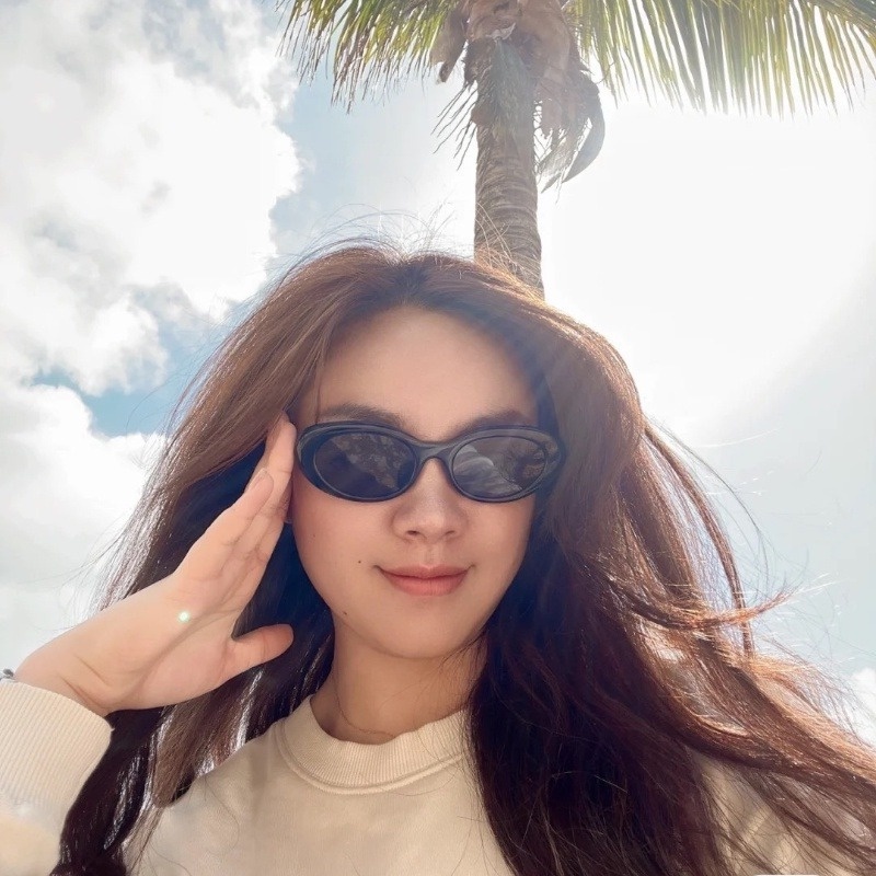 Kính Mát Hình Mắt Mèo Phong Cách Retro Thời Trang Phương Tây