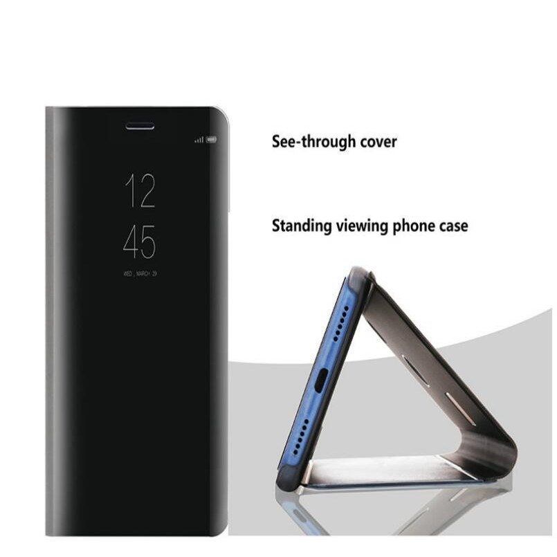 Samsung Galaxy Note 10 Plus Note 8 Shockproof Flip Mirror Stand Case Cover