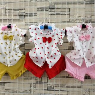 Bộ hoa nơ chất đũi bé gái