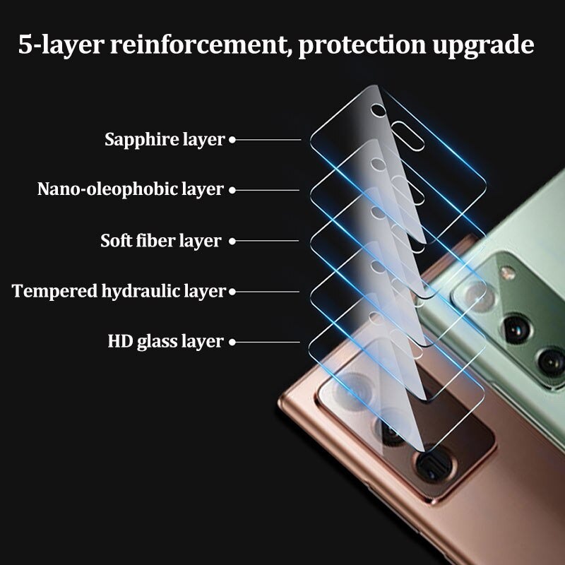 Set 2 Miếng Dán Bảo Vệ Ống Kính Máy Ảnh Cho Samsung Galaxy Note 20 Ultra S20 Ultra S10 Note 10 Plus lite A71 A51